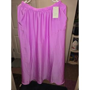 A New Day Purple Maxi Skirt Long Flowy Elastic Waist Casual Boho S